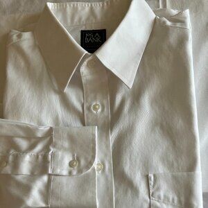 Jos A Banks Traveler Collection Traditional Fit Dress Shirt Size 17-34